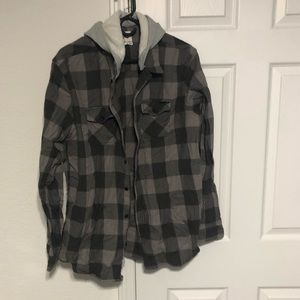 Men’s Rusty hoodie flannel